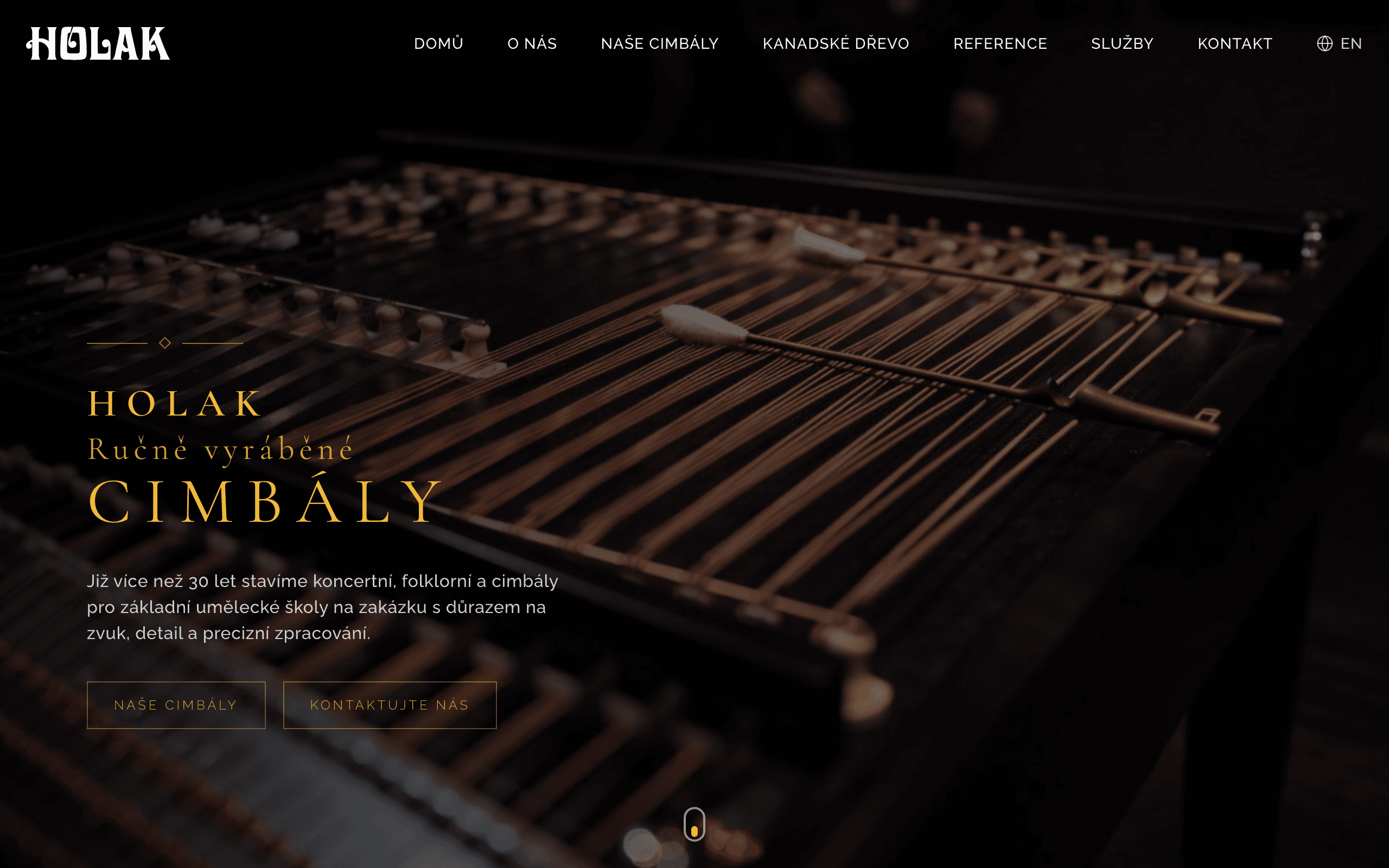 Screenshot webu Holak.cz